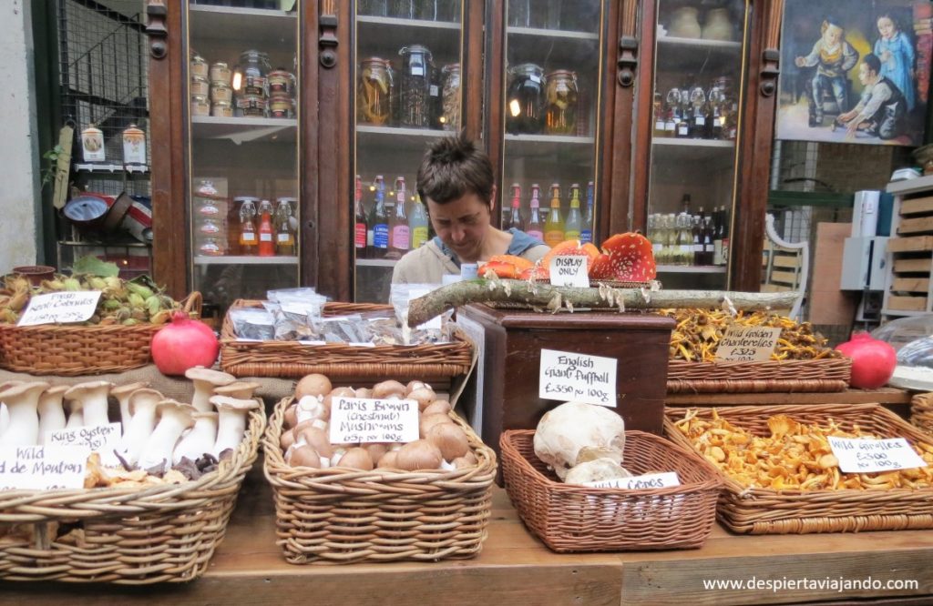 Distintos sabores en Borough Market, Southwark, Londres